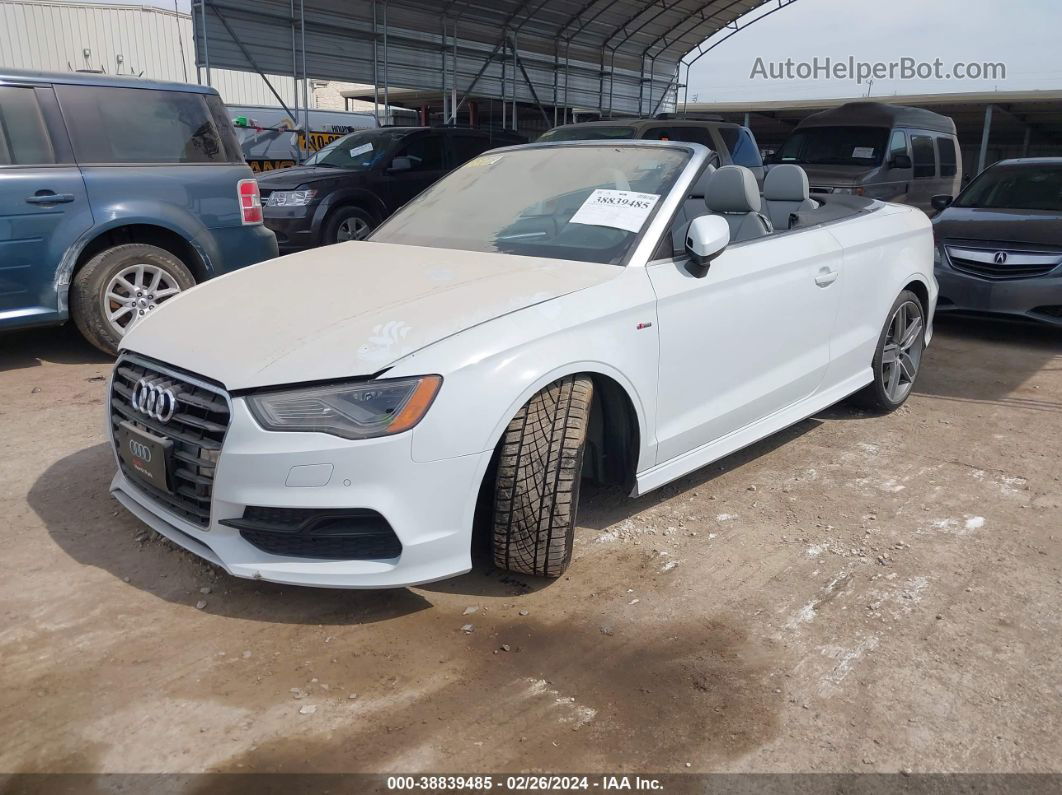 2015 Audi A3 2.0t Premium White vin: WAUWFLFF1F1064246