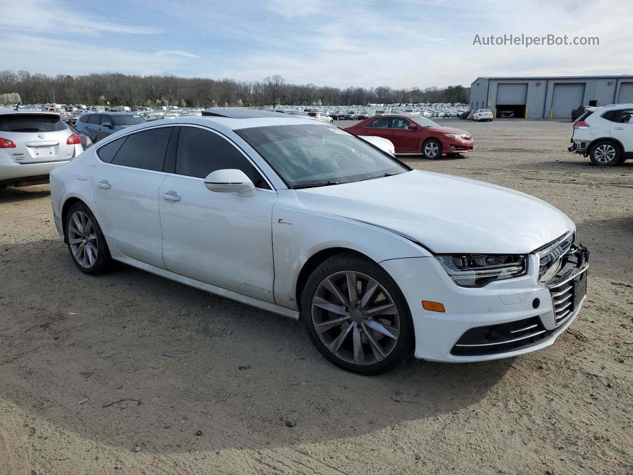 2016 Audi A7 Premium Plus White vin: WAUWGAFC3GN069501