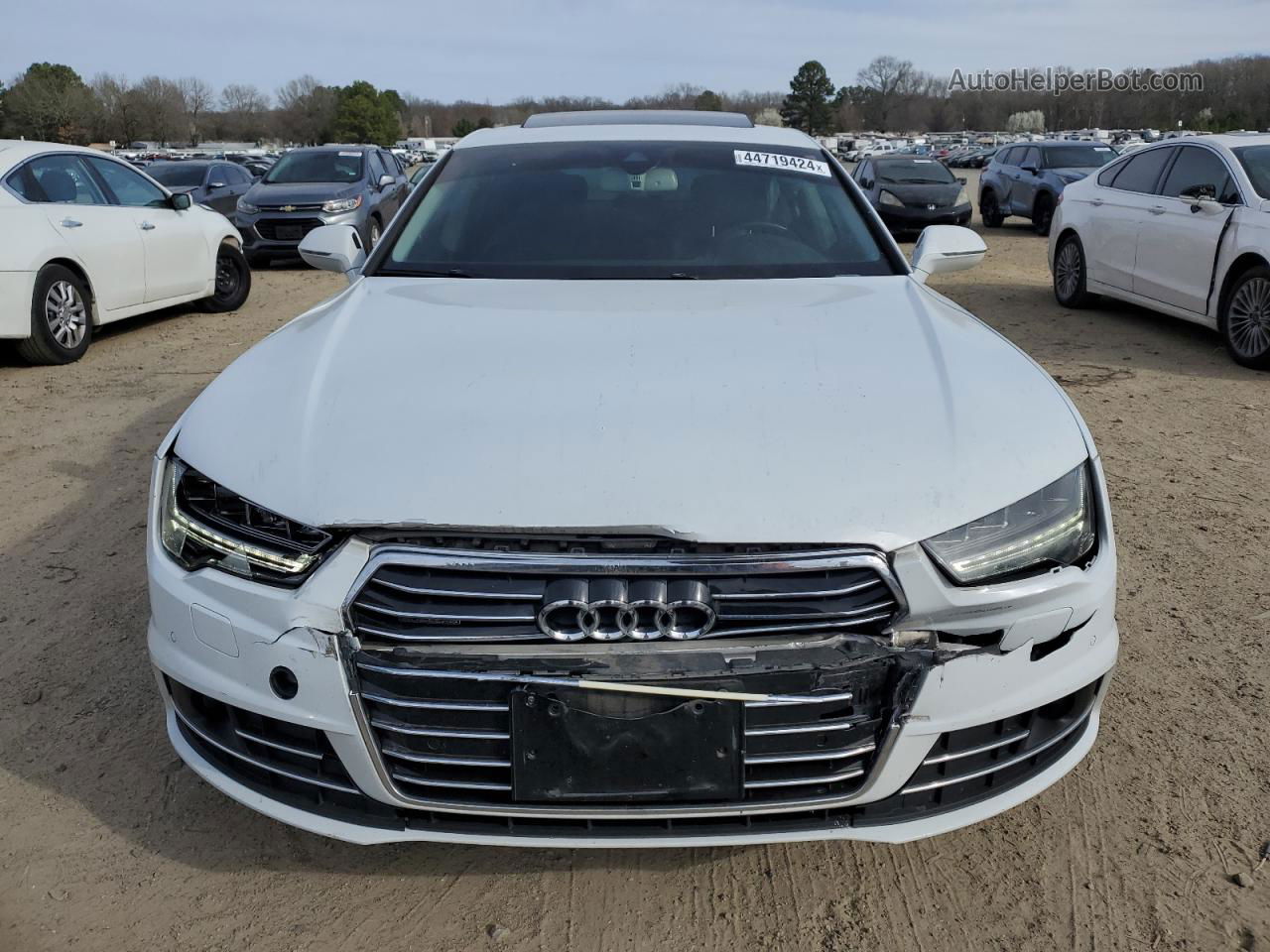 2016 Audi A7 Premium Plus White vin: WAUWGAFC3GN069501