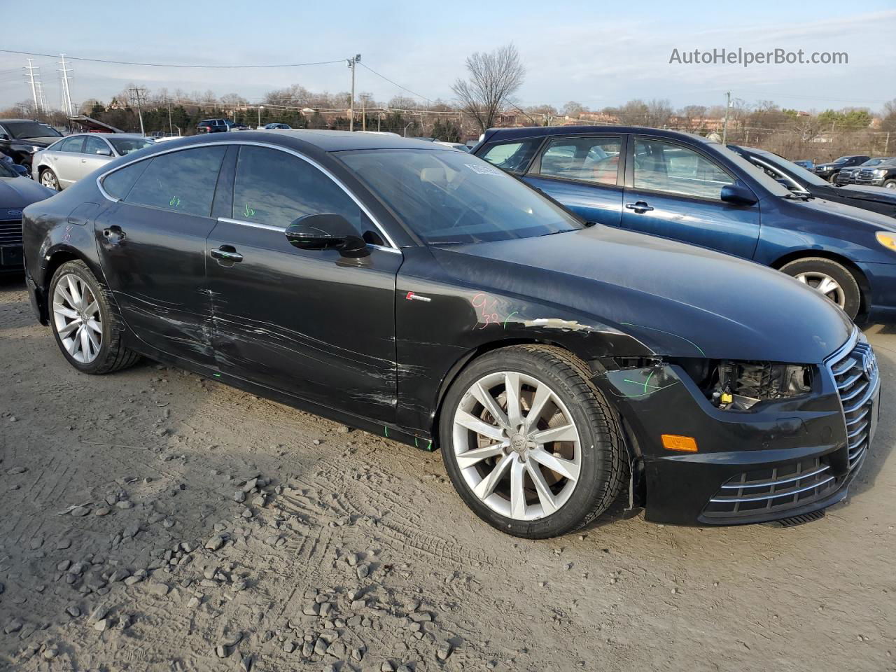 2016 Audi A7 Premium Plus Черный vin: WAUWGAFC4GN008691