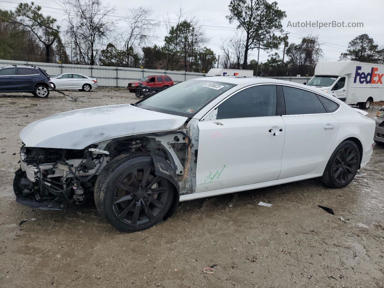 2016 Audi A7 Premium Plus White vin: WAUWGAFC4GN154640