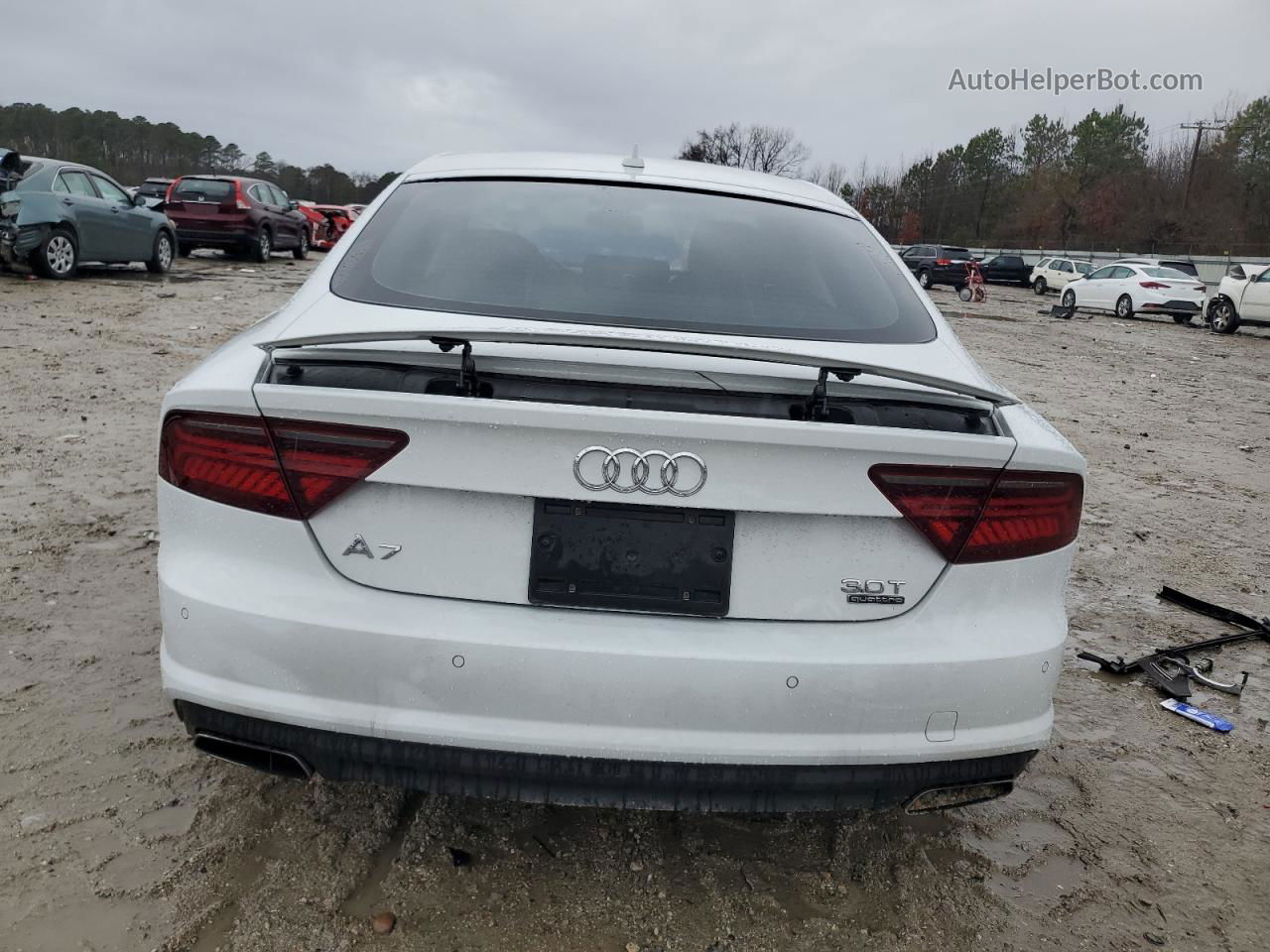 2016 Audi A7 Premium Plus White vin: WAUWGAFC4GN154640