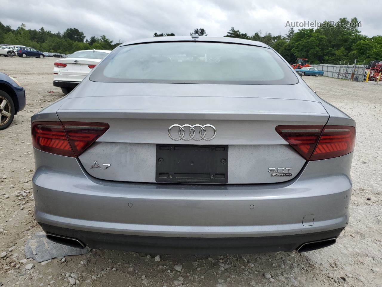 2016 Audi A7 Premium Plus Silver vin: WAUWGAFC5GN048665