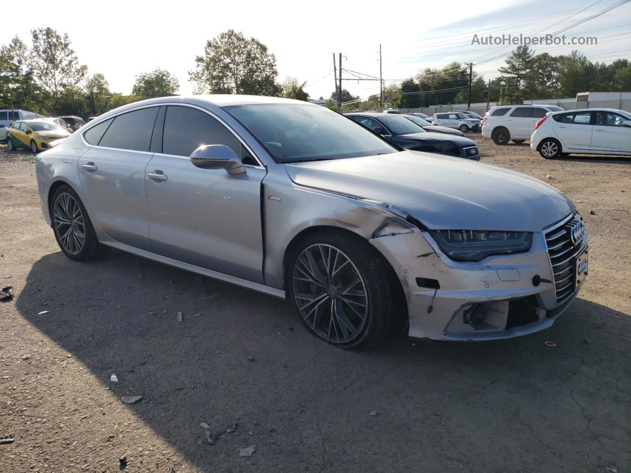 2016 Audi A7 Premium Plus Silver vin: WAUWGAFC7GN054466