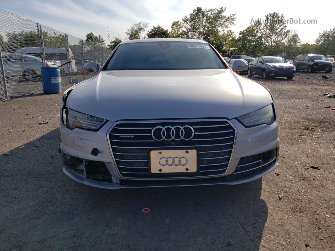 2016 Audi A7 Premium Plus Silver vin: WAUWGAFC7GN054466