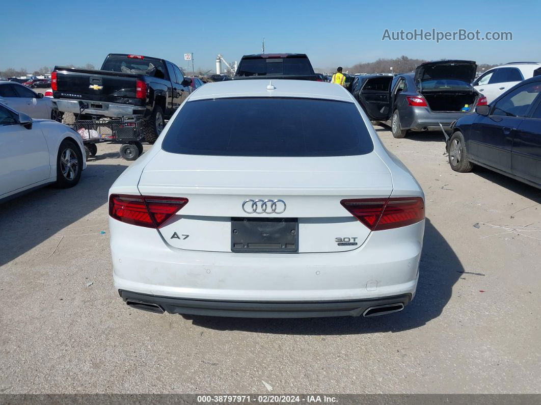 2016 Audi A7 3.0t Premium Plus White vin: WAUWGAFC7GN063913