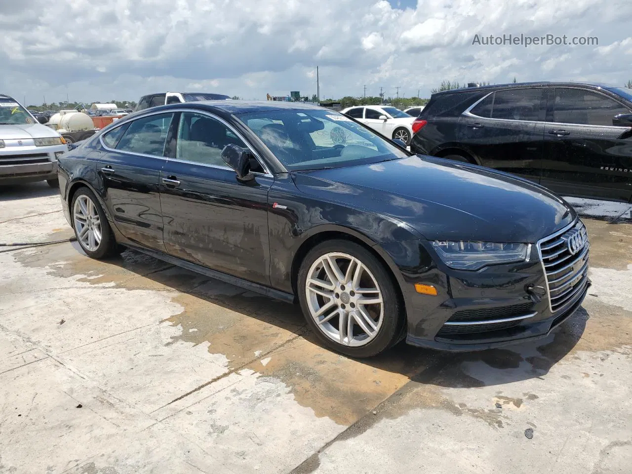 2016 Audi A7 Premium Plus Черный vin: WAUWGAFC7GN095633