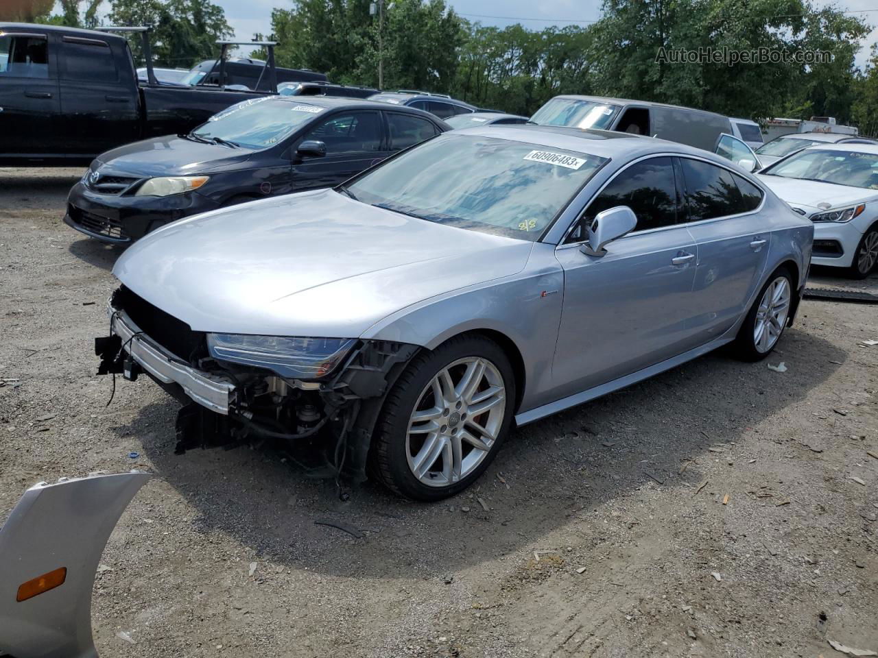 2016 Audi A7 Premium Plus Silver vin: WAUWGAFC7GN146483