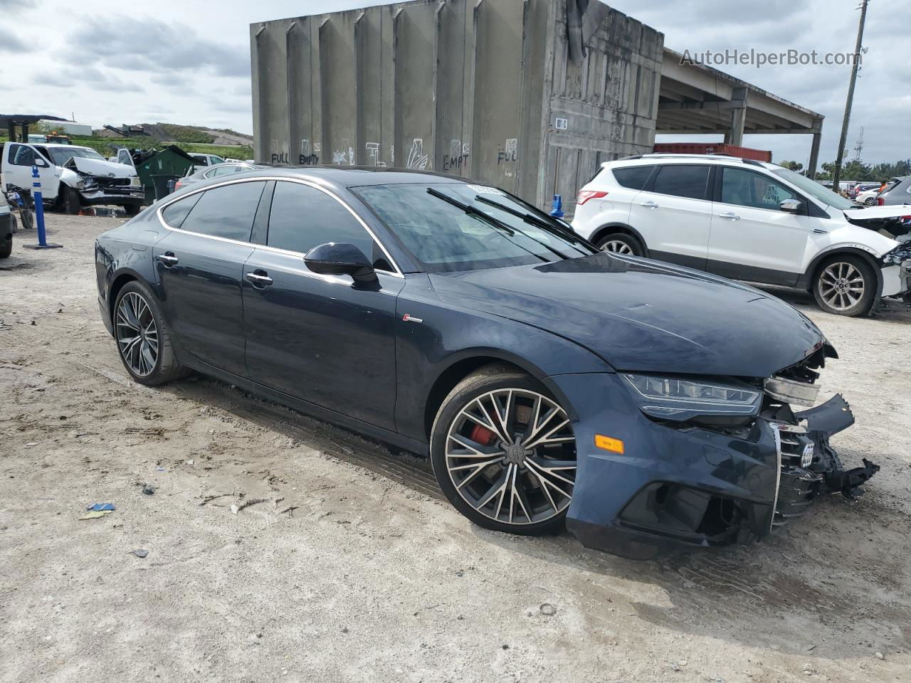 2016 Audi A7 Premium Plus Blue vin: WAUWGAFC8GN014204