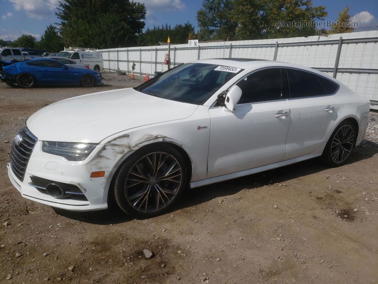 2016 Audi A7 Premium Plus White vin: WAUWGAFCXGN052744