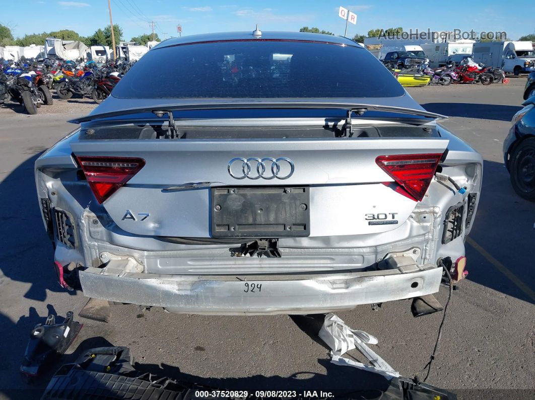 2016 Audi A7 3.0 Premium Plus Silver vin: WAUWGAFCXGN071553