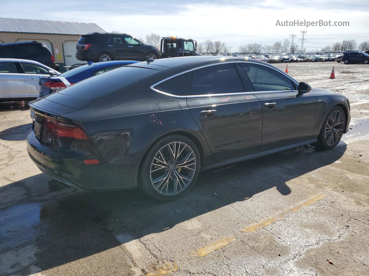 2016 Audi A7 Premium Plus Черный vin: WAUWMAFCXGN018523