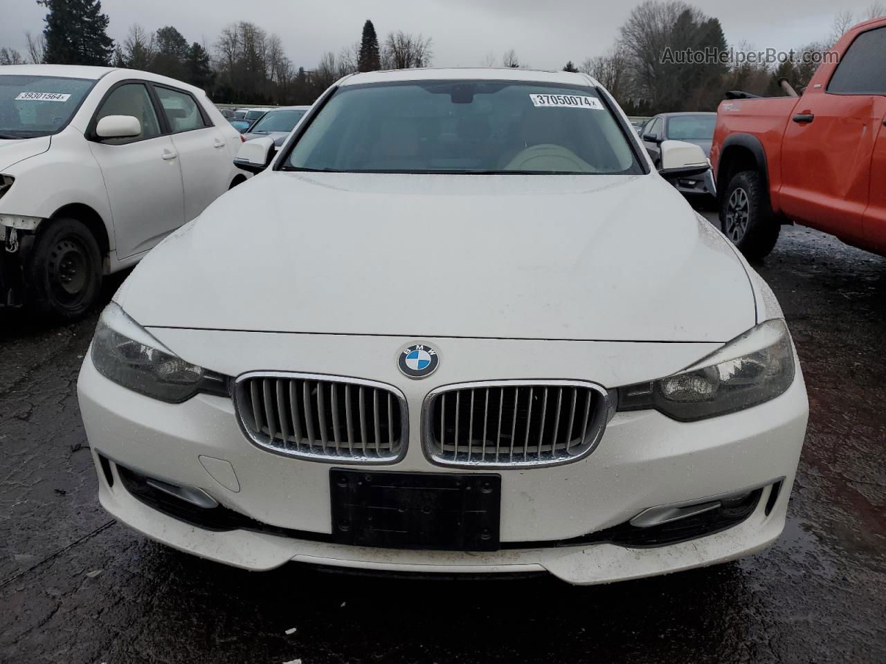 2012 Bmw 328 I White vin: WBA3A5C50CF340990