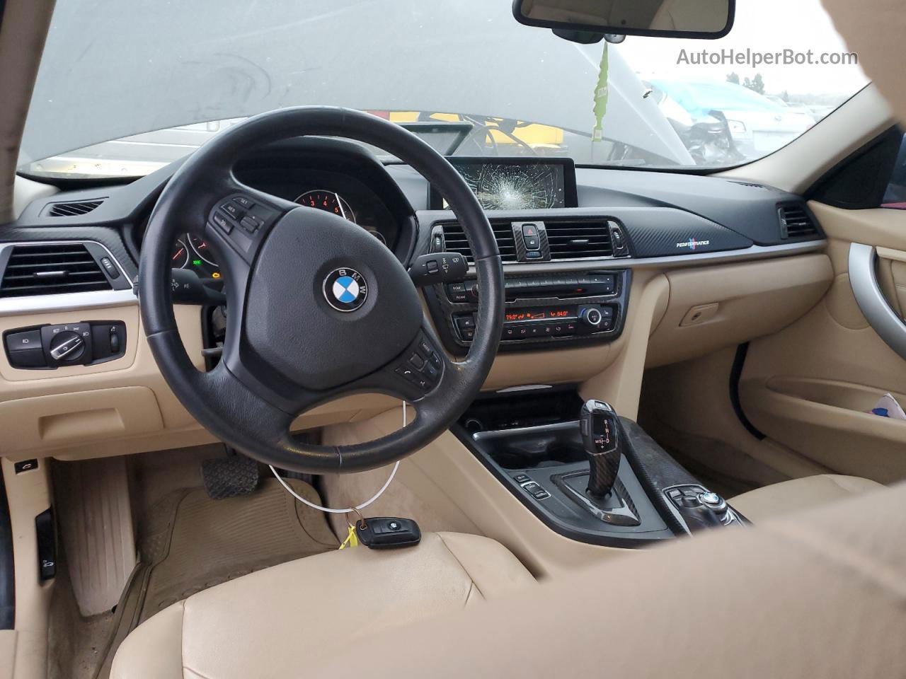 2012 Bmw 328 I Черный vin: WBA3A5C50CF342948