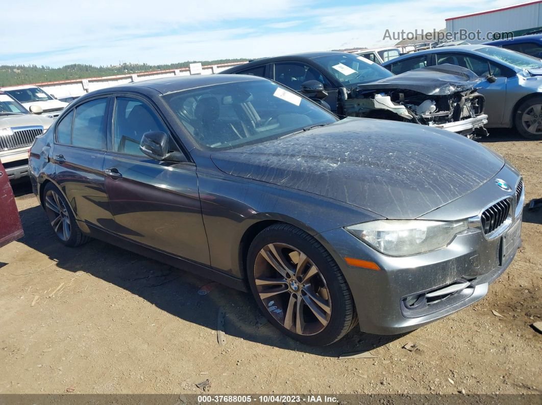 2012 Bmw 3 Series 328i Gray vin: WBA3A5C50CF348717