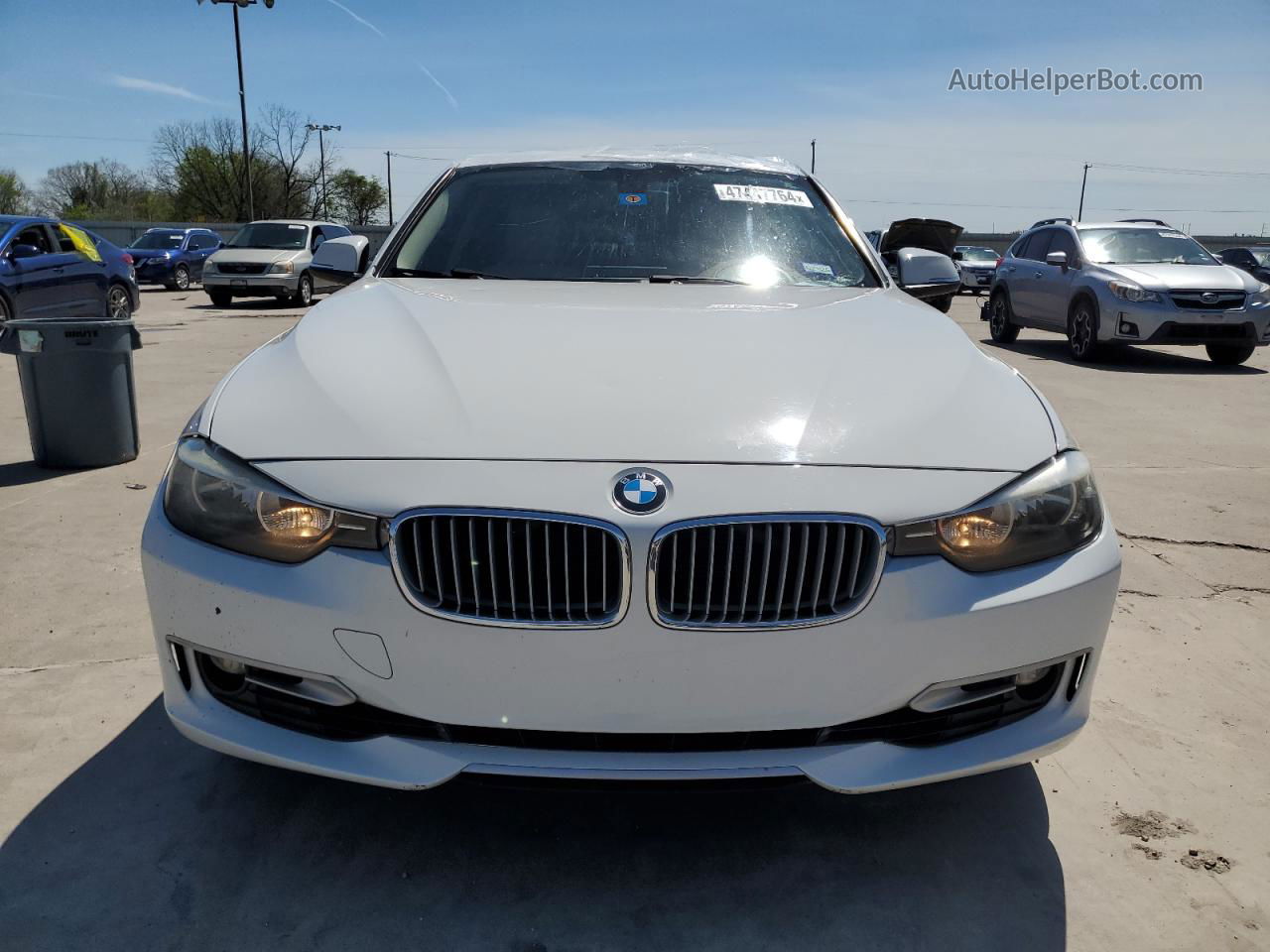 2012 Bmw 328 I White vin: WBA3A5C50CF349107