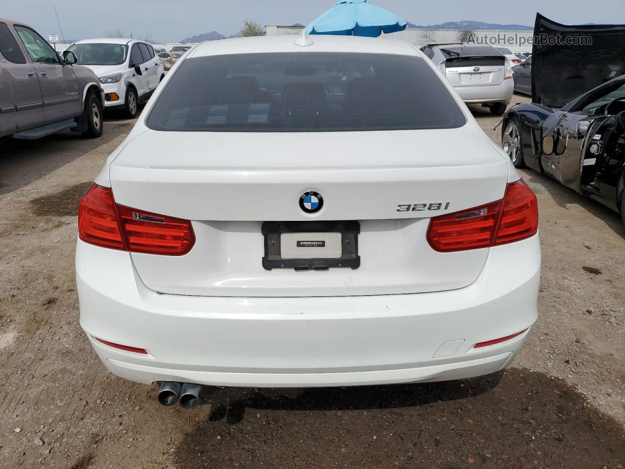 2013 Bmw 328 I White vin: WBA3A5C50DF358956