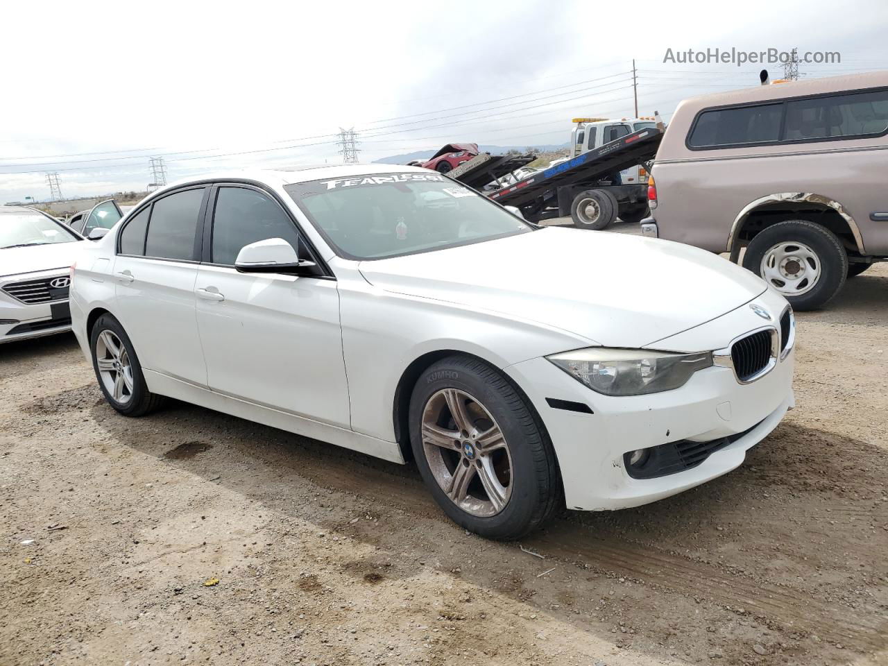 2013 Bmw 328 I White vin: WBA3A5C50DF358956