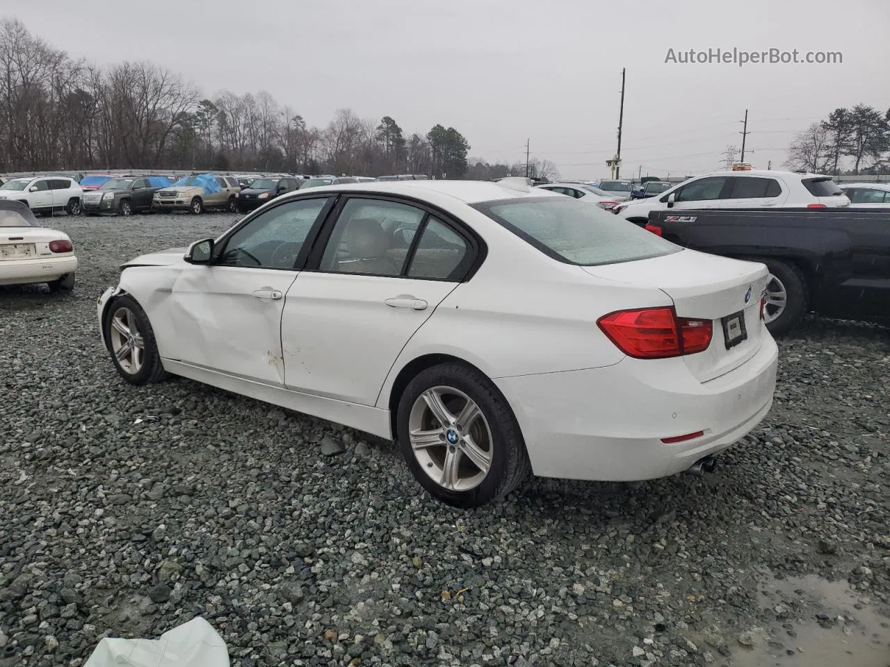 2014 Bmw 328 I White vin: WBA3A5C50EP601208