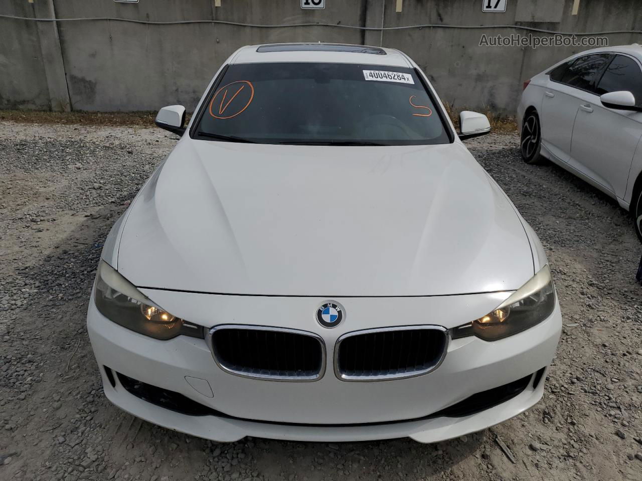 2014 Bmw 328 I White vin: WBA3A5C50EP601533