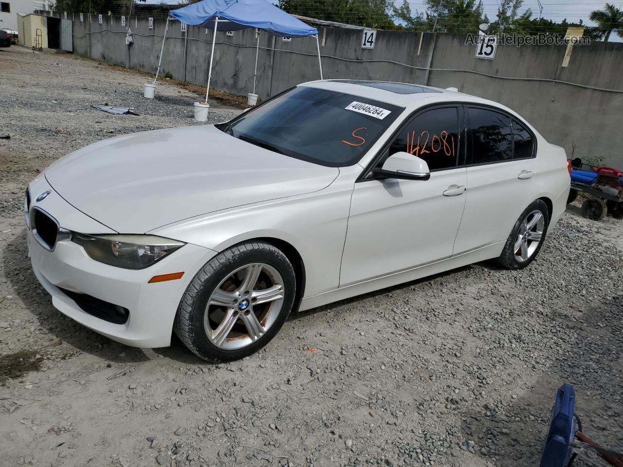 2014 Bmw 328 I White vin: WBA3A5C50EP601533