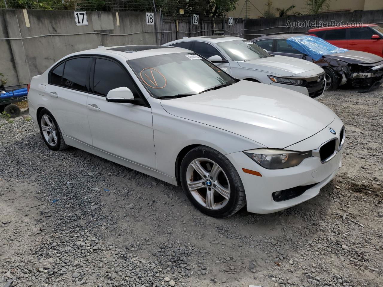 2014 Bmw 328 I Белый vin: WBA3A5C50EP601533