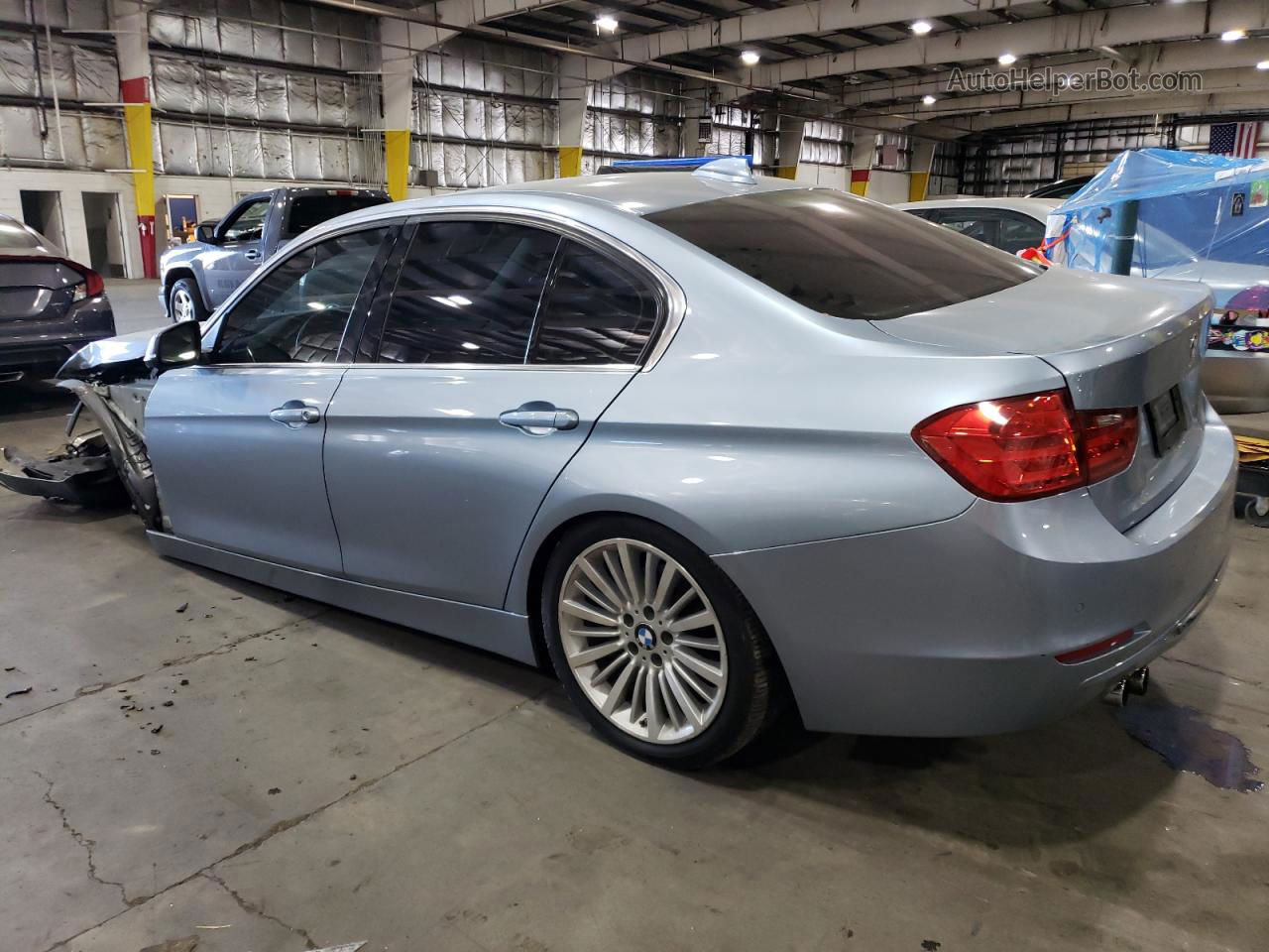 2014 Bmw 328 I Blue vin: WBA3A5C50EP602150