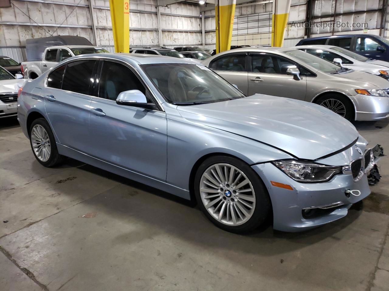 2014 Bmw 328 I Blue vin: WBA3A5C50EP602150