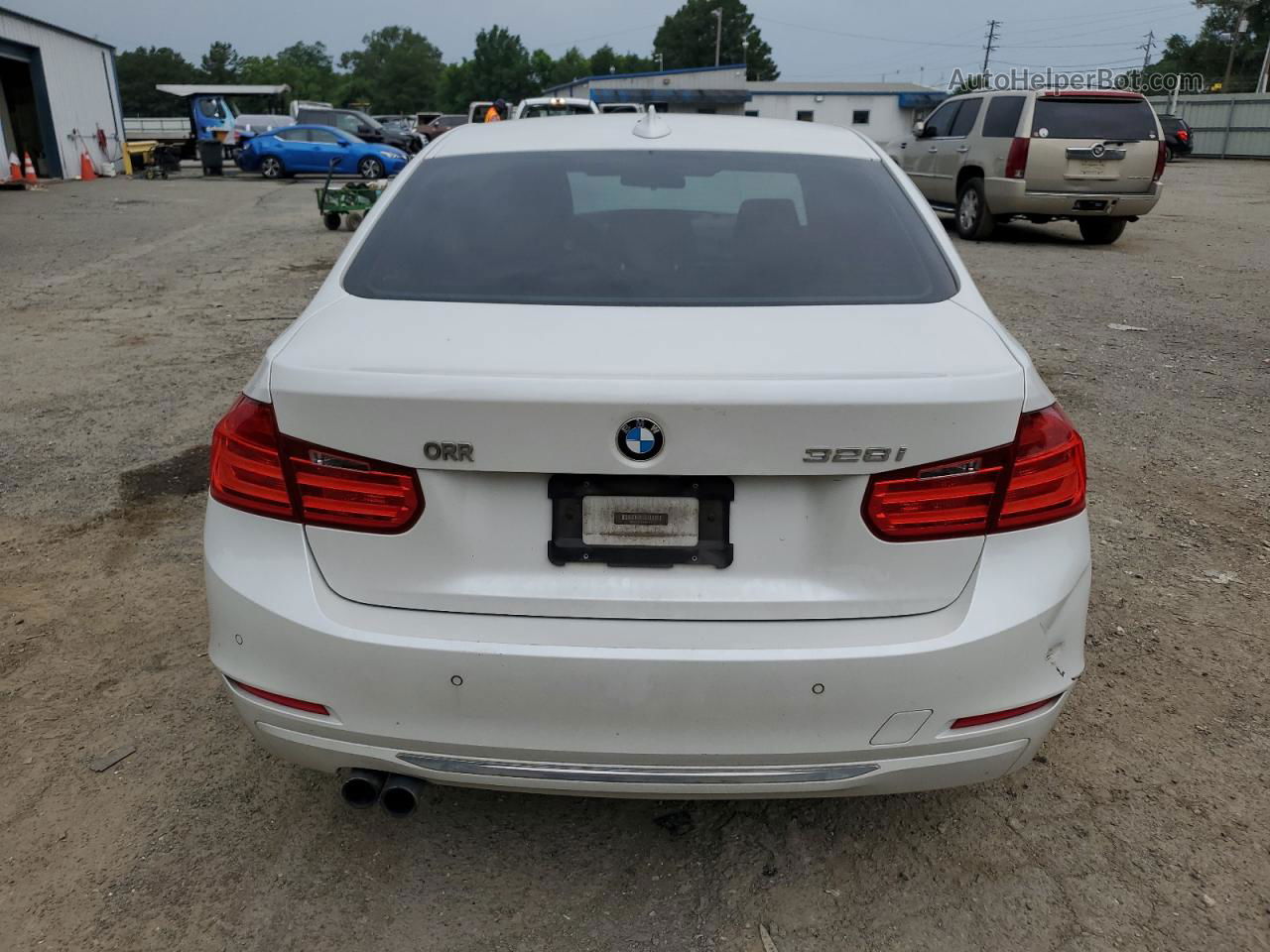 2015 Bmw 328 I White vin: WBA3A5C50FF607131