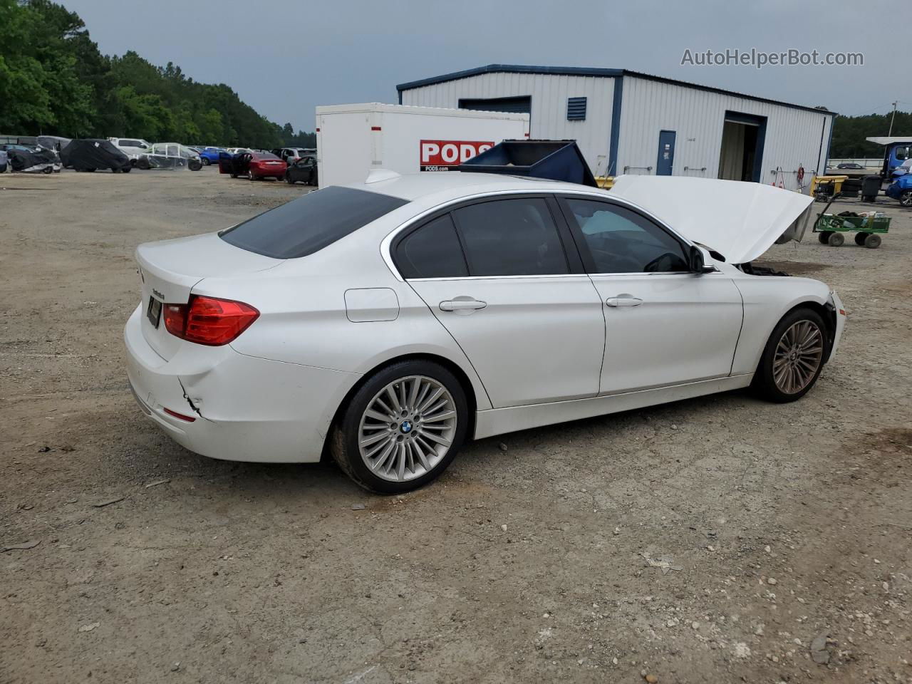 2015 Bmw 328 I White vin: WBA3A5C50FF607131