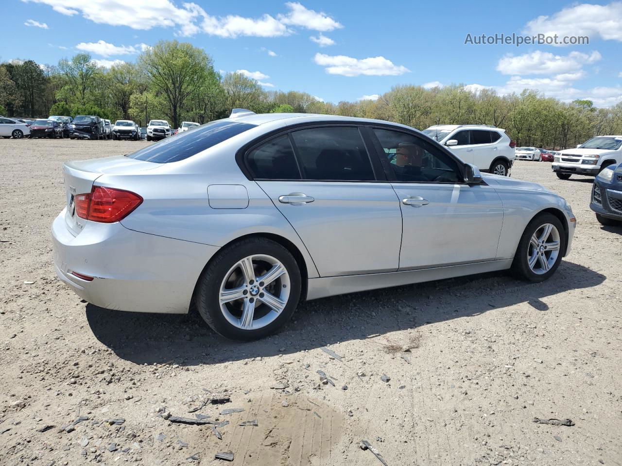 2015 Bmw 328 I Silver vin: WBA3A5C50FF610546