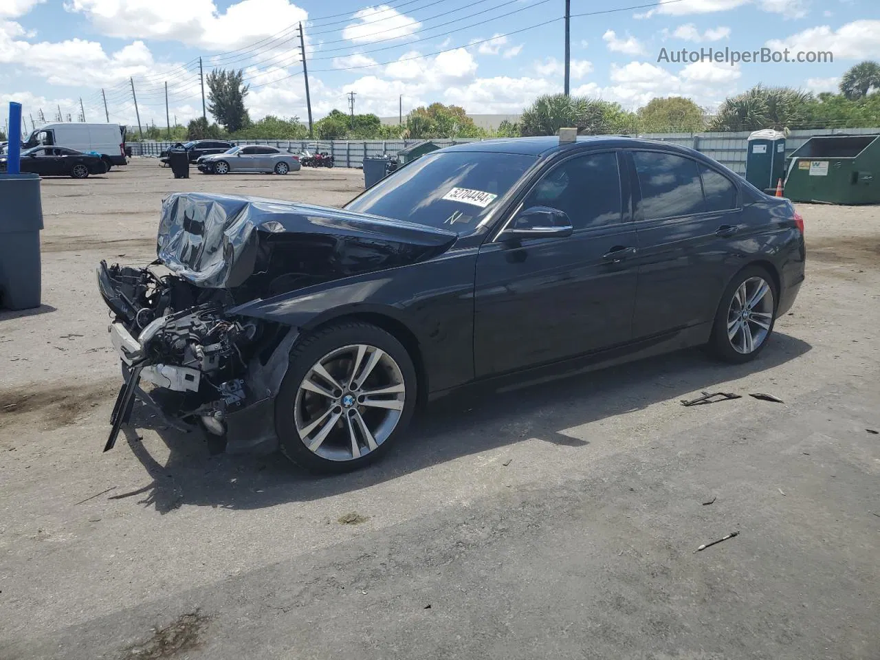 2015 Bmw 328 I Black vin: WBA3A5C50FP604837