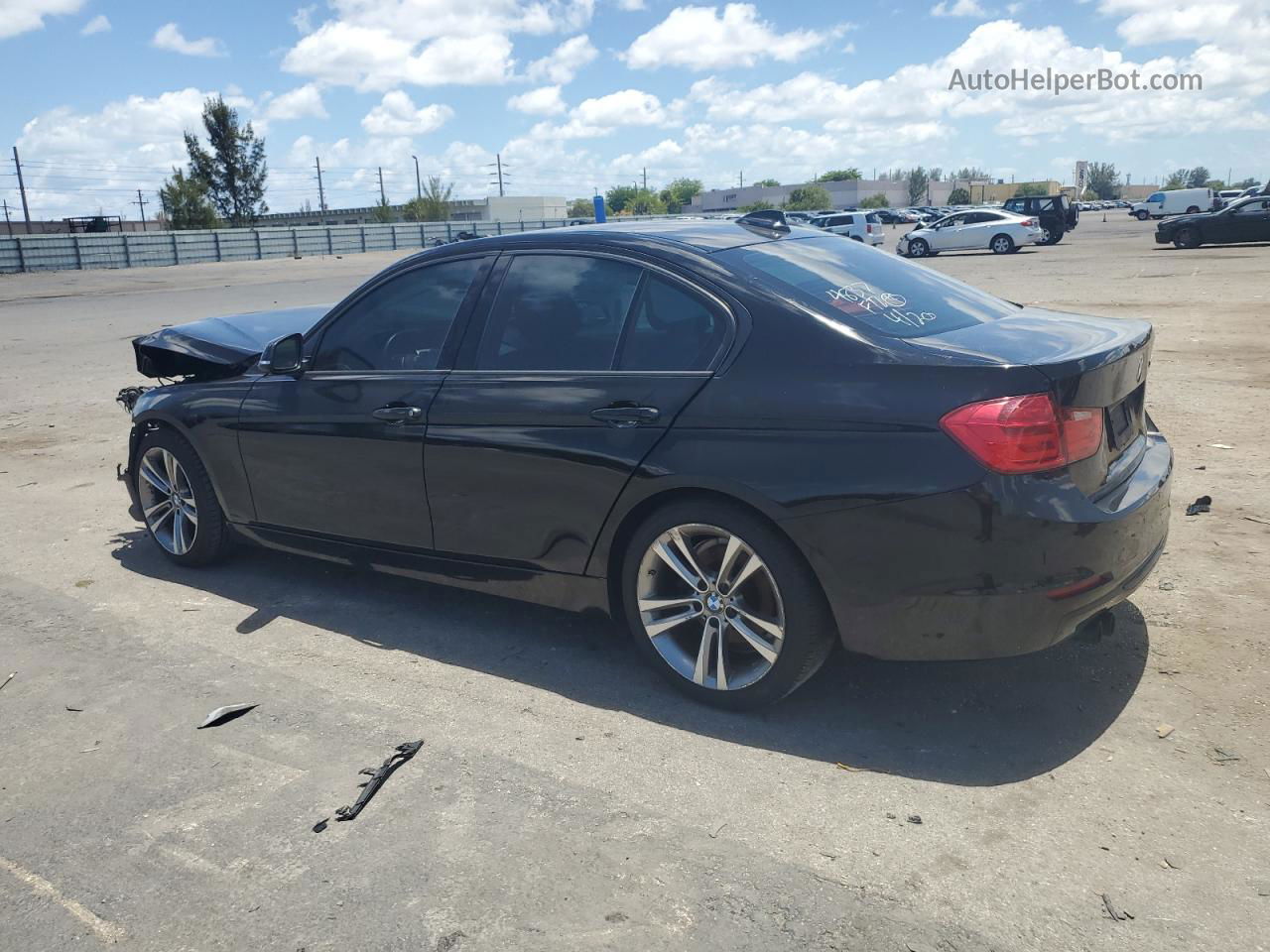 2015 Bmw 328 I Черный vin: WBA3A5C50FP604837