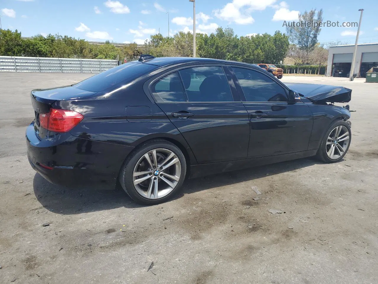 2015 Bmw 328 I Черный vin: WBA3A5C50FP604837