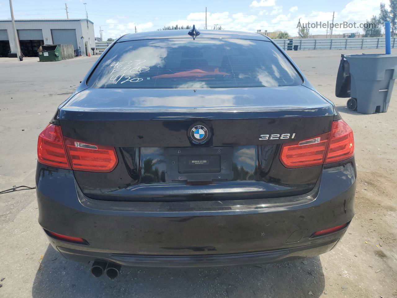 2015 Bmw 328 I Черный vin: WBA3A5C50FP604837