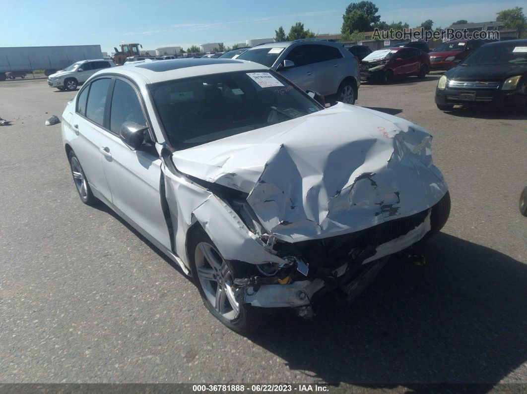 2012 Bmw 3 Series 328i White vin: WBA3A5C51CF258136