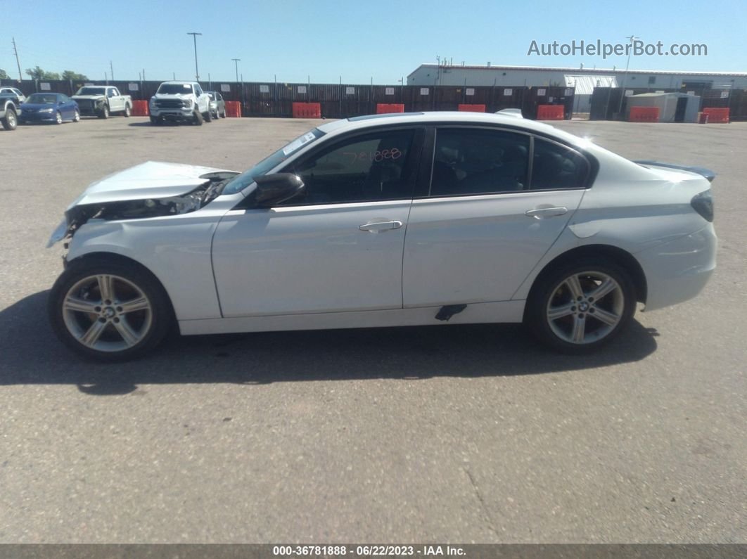 2012 Bmw 3 Series 328i White vin: WBA3A5C51CF258136