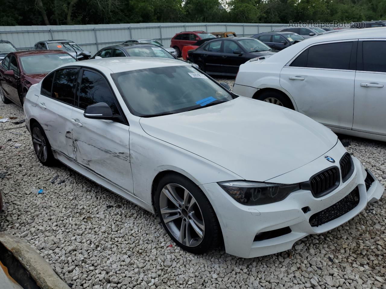 2012 Bmw 328 I White vin: WBA3A5C51CF342411