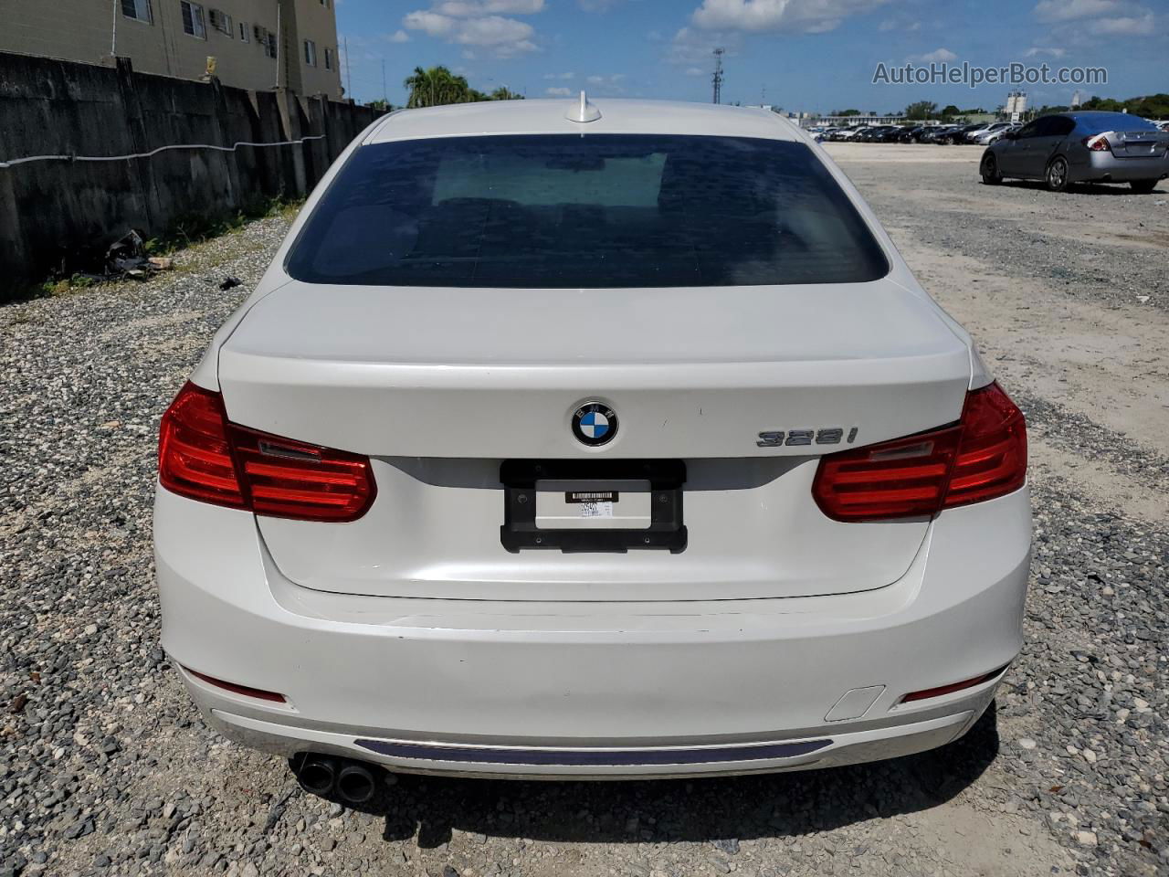 2012 Bmw 328 I White vin: WBA3A5C51CF348421