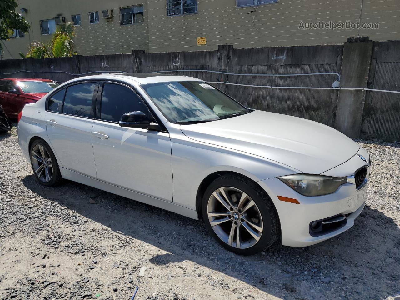 2012 Bmw 328 I White vin: WBA3A5C51CF348421