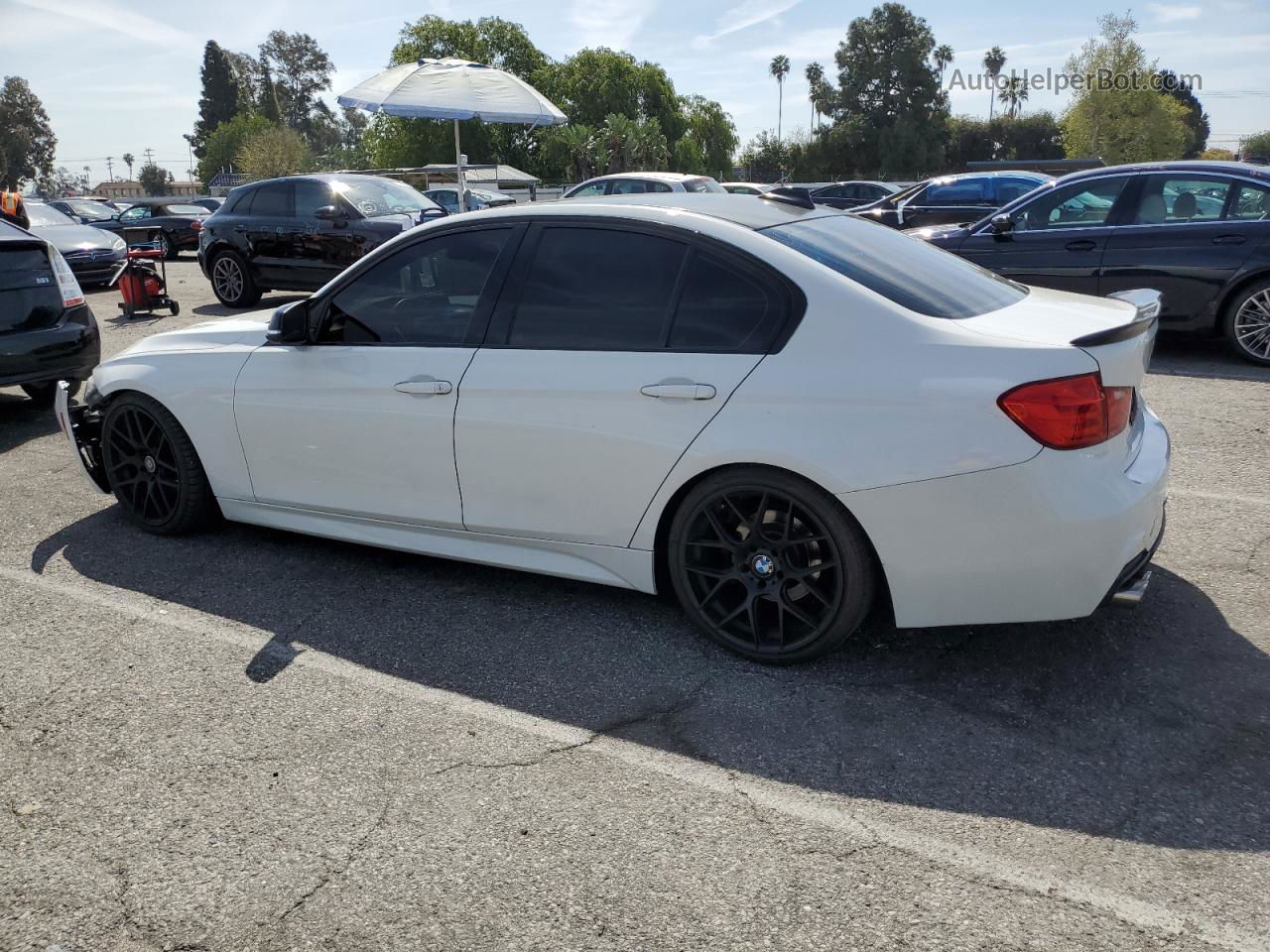 2014 Bmw 328 I White vin: WBA3A5C51EF604527