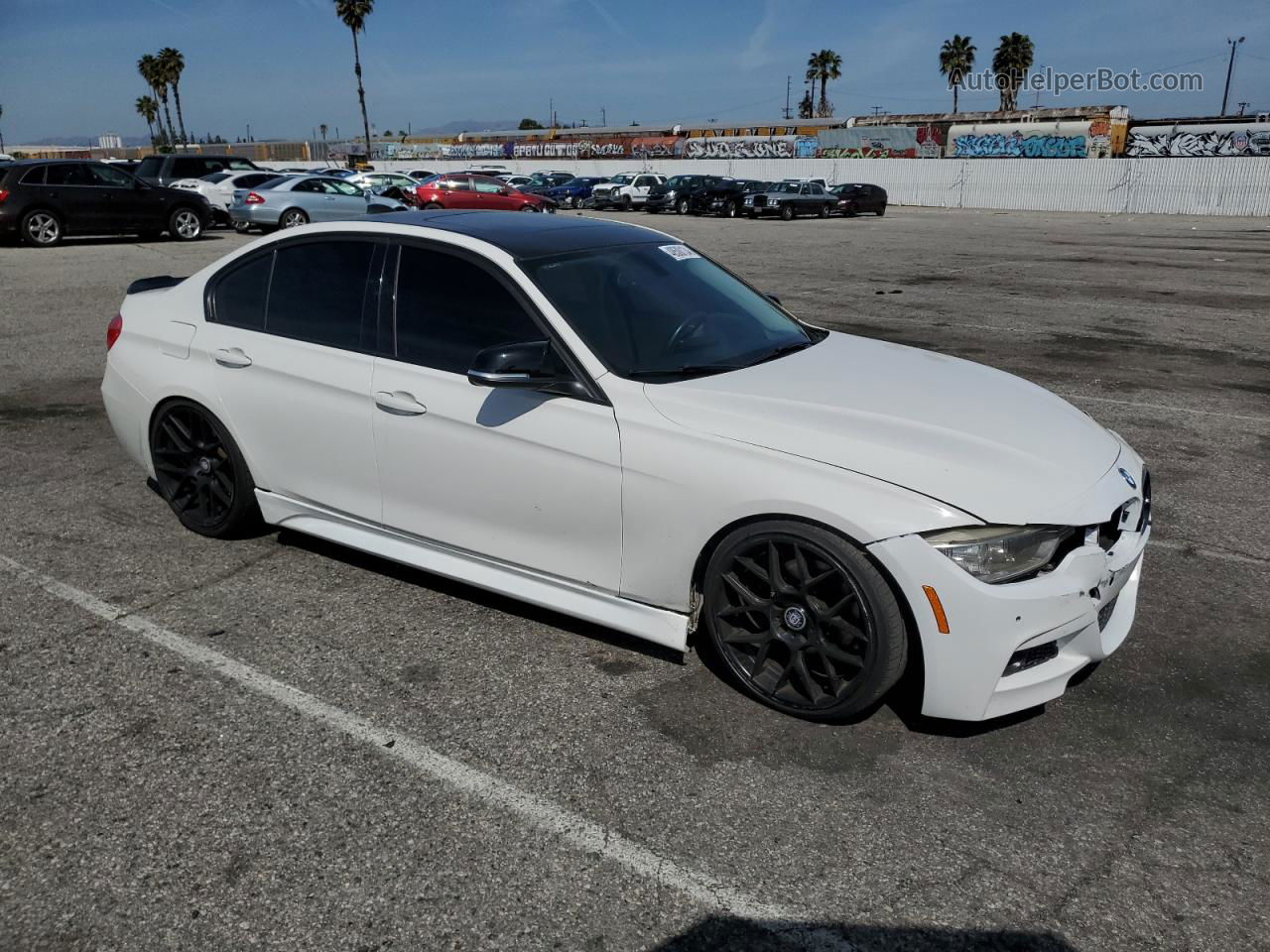 2014 Bmw 328 I White vin: WBA3A5C51EF604527