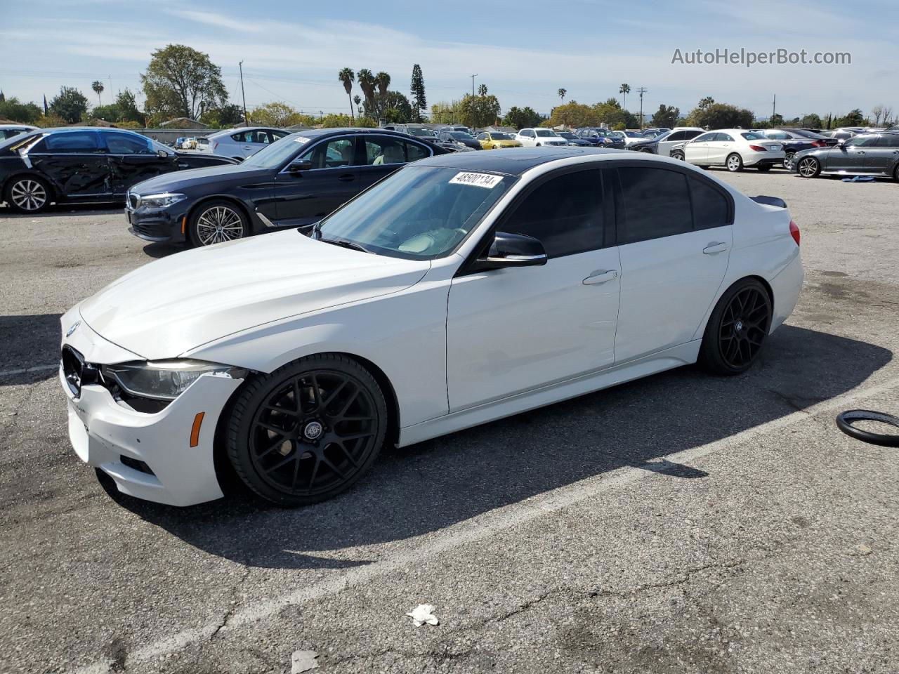 2014 Bmw 328 I White vin: WBA3A5C51EF604527