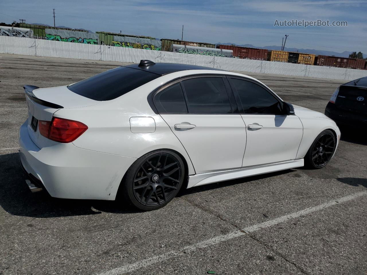 2014 Bmw 328 I White vin: WBA3A5C51EF604527