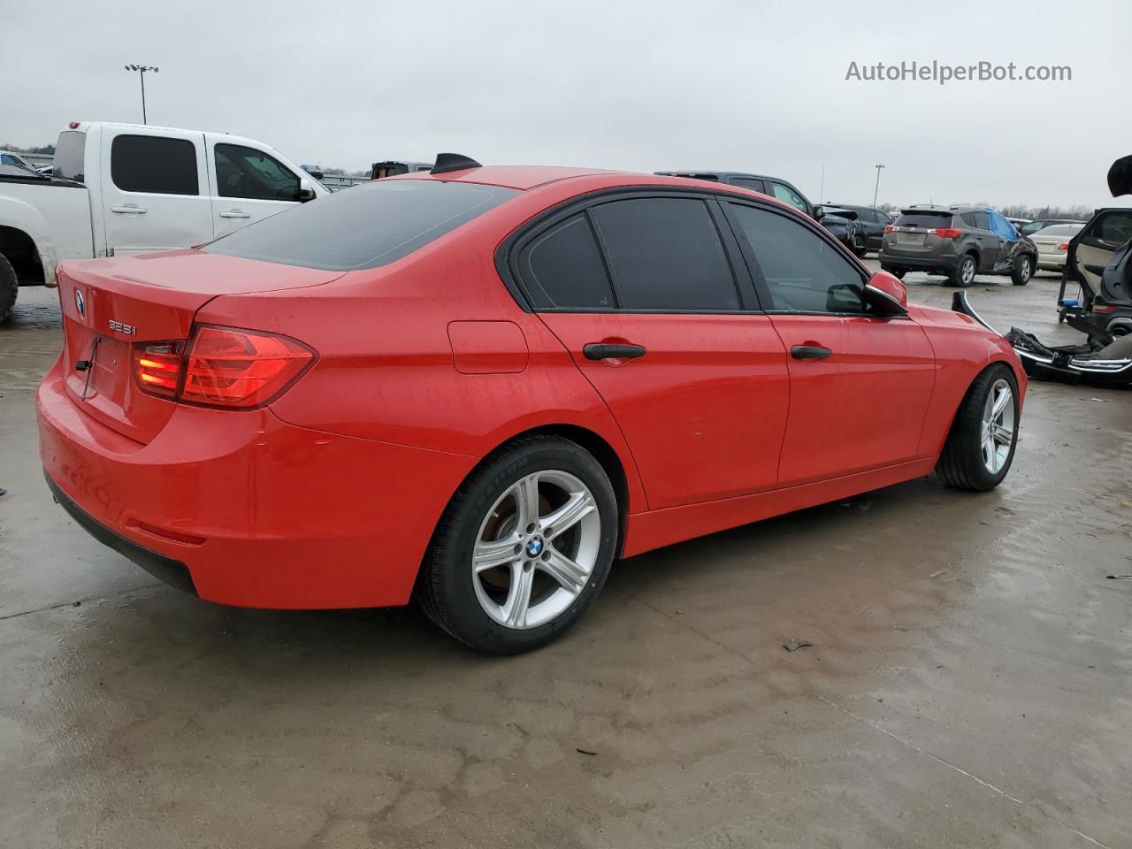 2014 Bmw 328 I Red vin: WBA3A5C51EJ465237