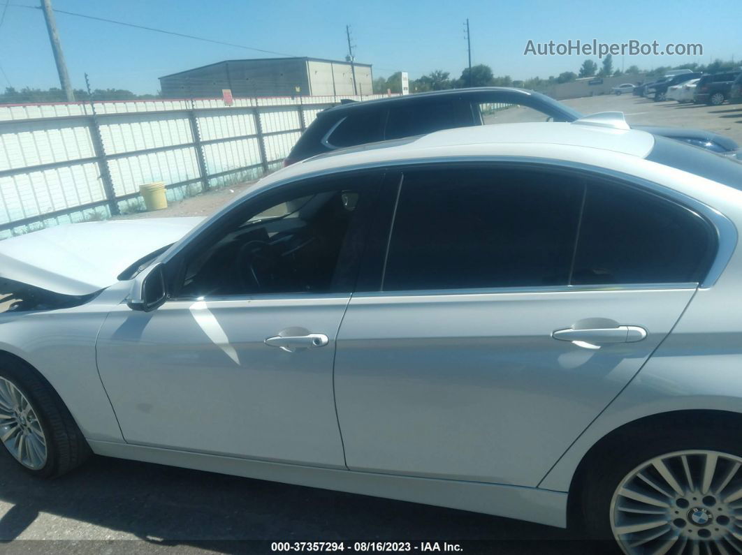 2012 Bmw 3 Series 328i White vin: WBA3A5C52CF345172