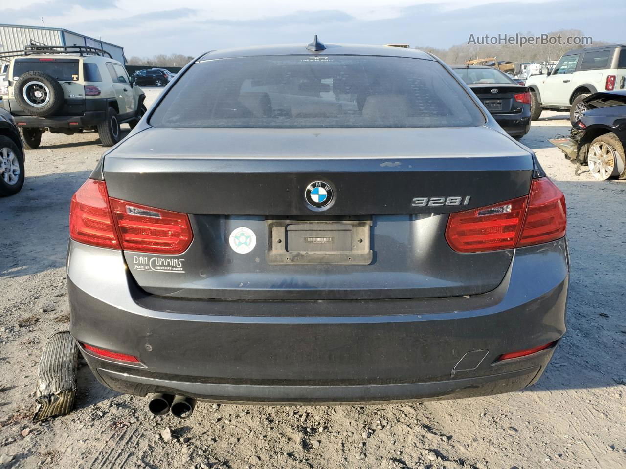 2013 Bmw 328 I Gray vin: WBA3A5C52DF350759