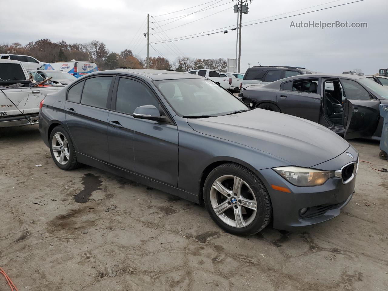 2013 Bmw 328 I Gray vin: WBA3A5C52DF355797