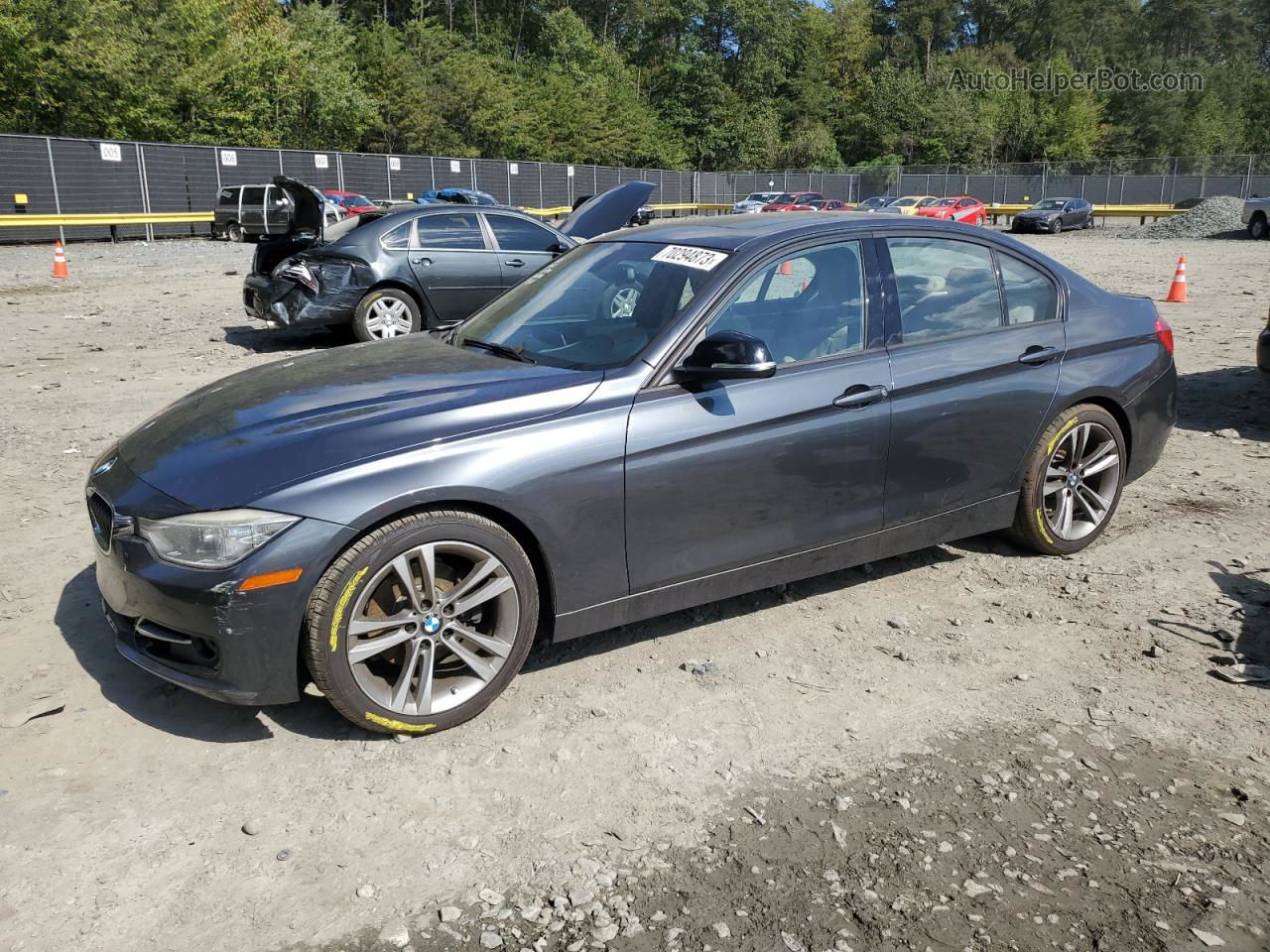 2014 Bmw 328 I Charcoal vin: WBA3A5C52EF605718