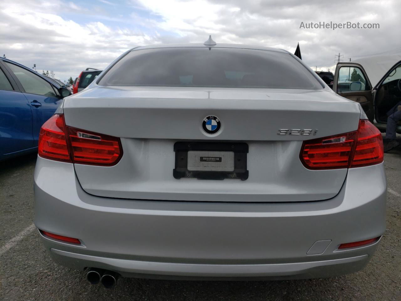 2015 Bmw 328 I Silver vin: WBA3A5C52FF609611